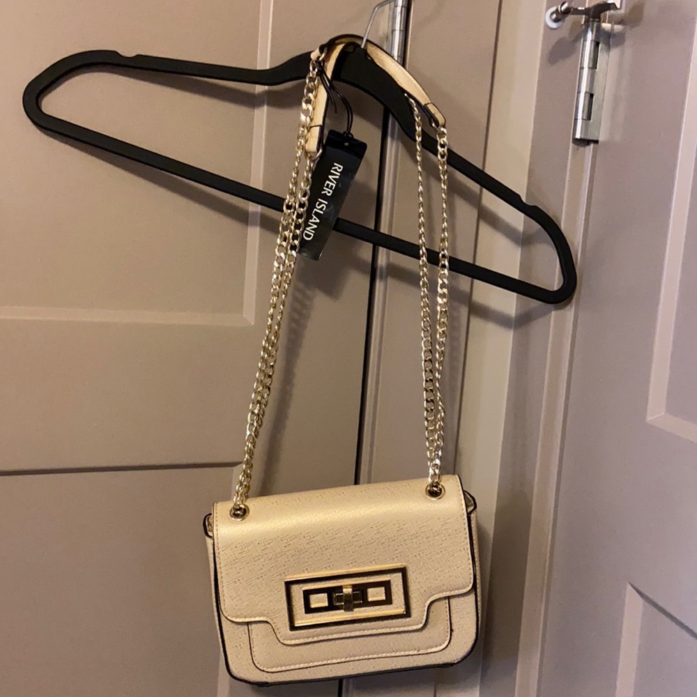 River Island handbag with gold hardware